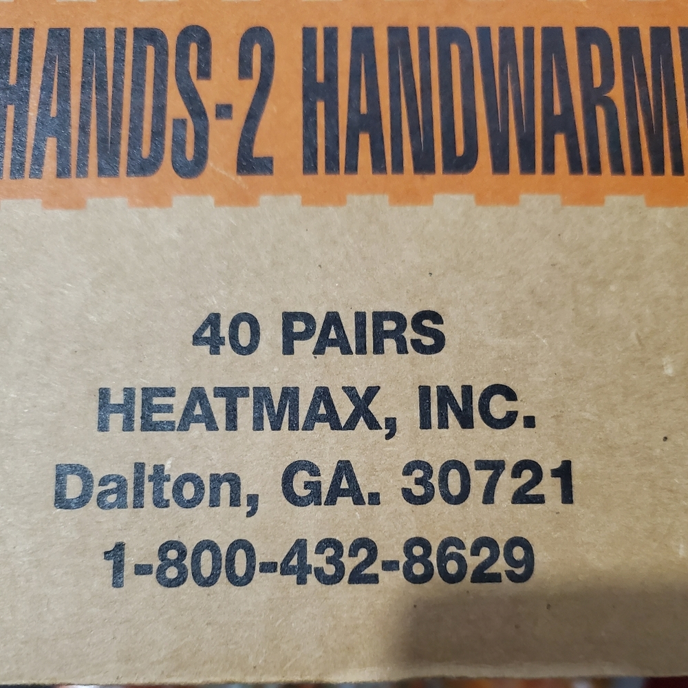 Heat Max Hand Warmer Box of 40